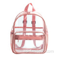 Tubería de colorida personalizada al por mayor transparente Bolsa Transparente Estadio Logotipo personalizado Logotipo impermeable Mochila PVC Clear PVC